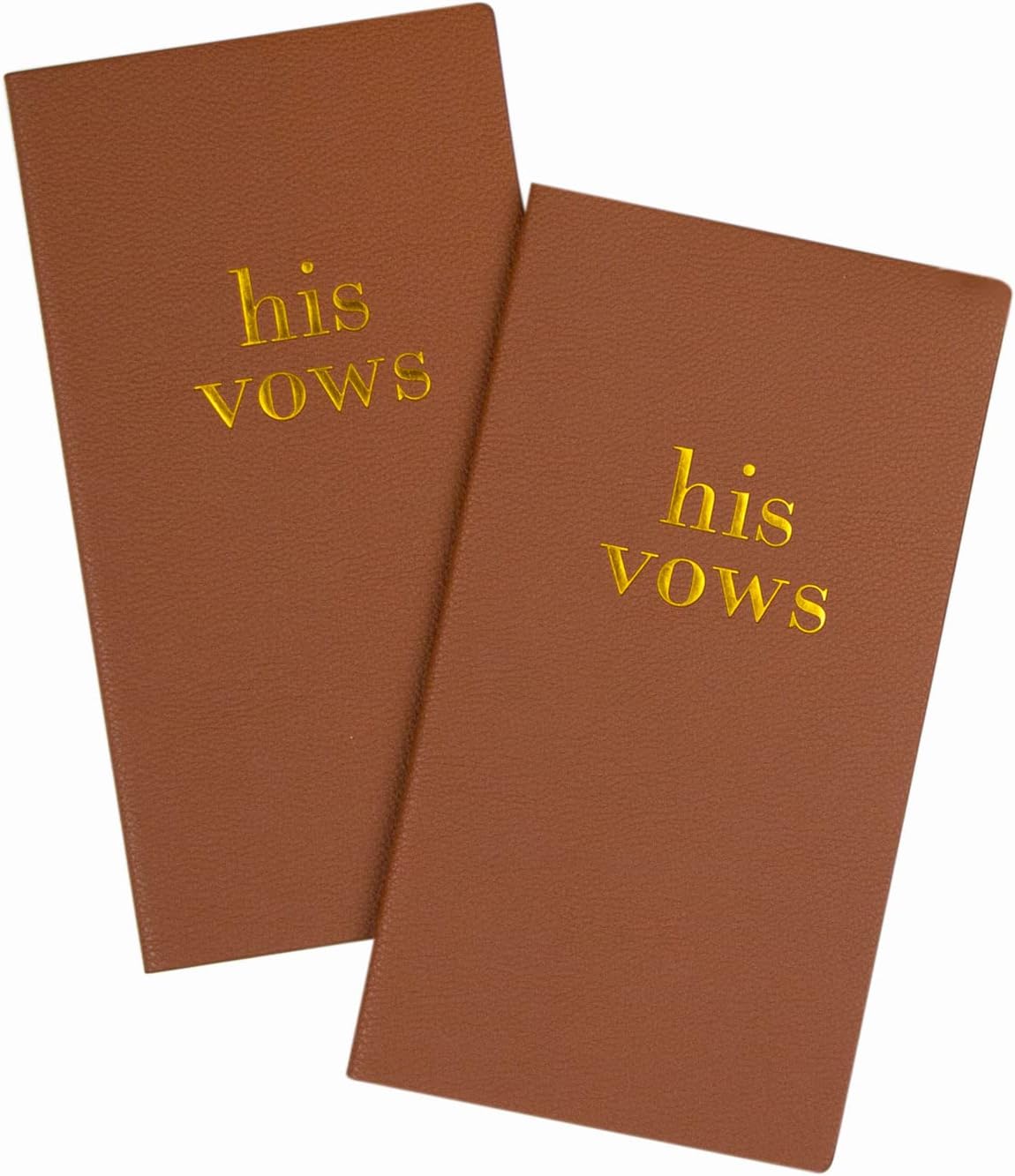 LGBTQ Premium Leather Vow Books His and His Booklet - Wedding Stuff & Essentials for LGBTQ Wedding