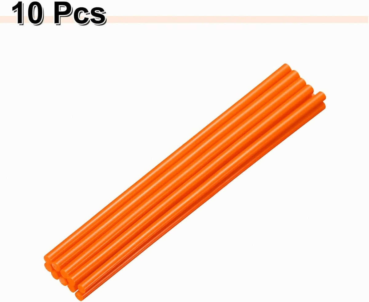 HARFINGTON 10pcs Hot Glue Sticks 0.28" Dia x 9.84" Long EVA Mini Hot Melt Adhesive Glue Stick for