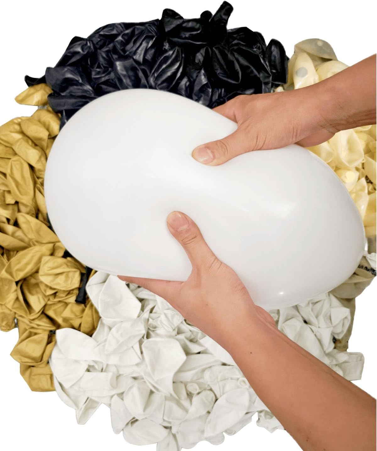 300 Pcs Navy Blue and Gold Confetti Balloons Set Lncludes 12 inch Gold White Navy Blue and Blue