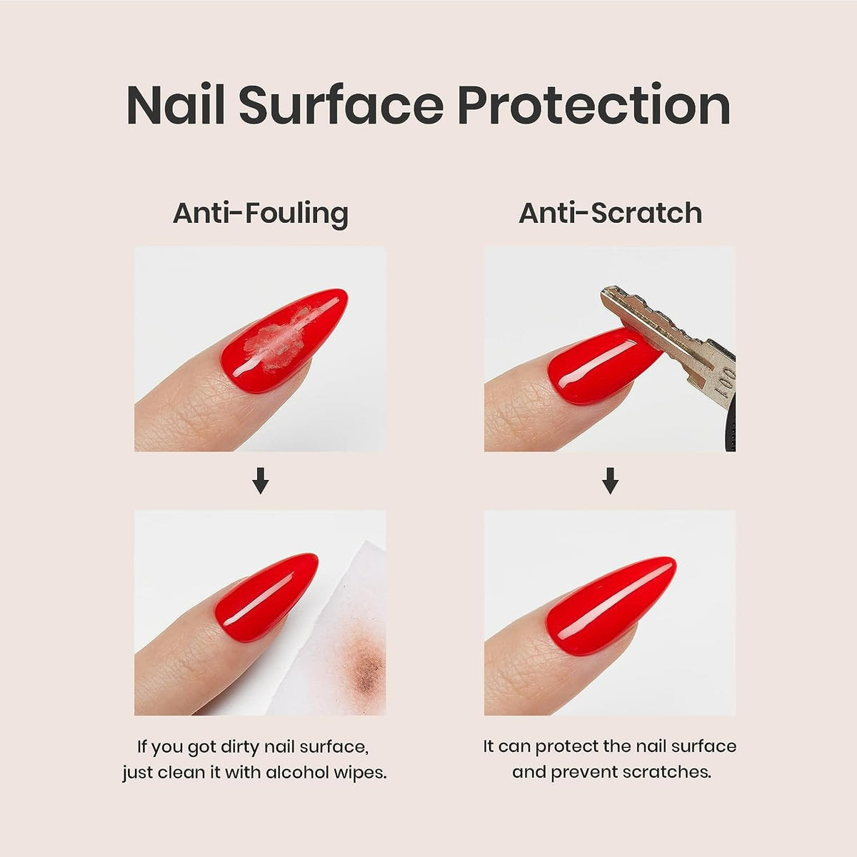 beetles Gel Polish Base Gel Top Coat Set, 2Pcs 15ML Clear Base and No Wipe Top Coat Soak Off UV LED