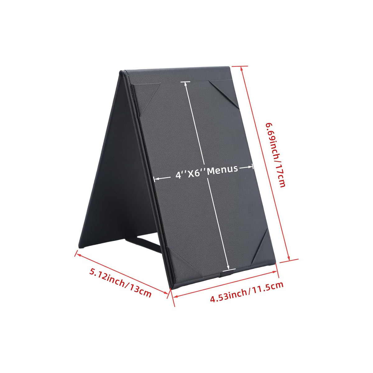 Menu Covers - Set of 10 Double-Sided Table Tent Cards for Restaurant, Dinner Party, and Bar Menus