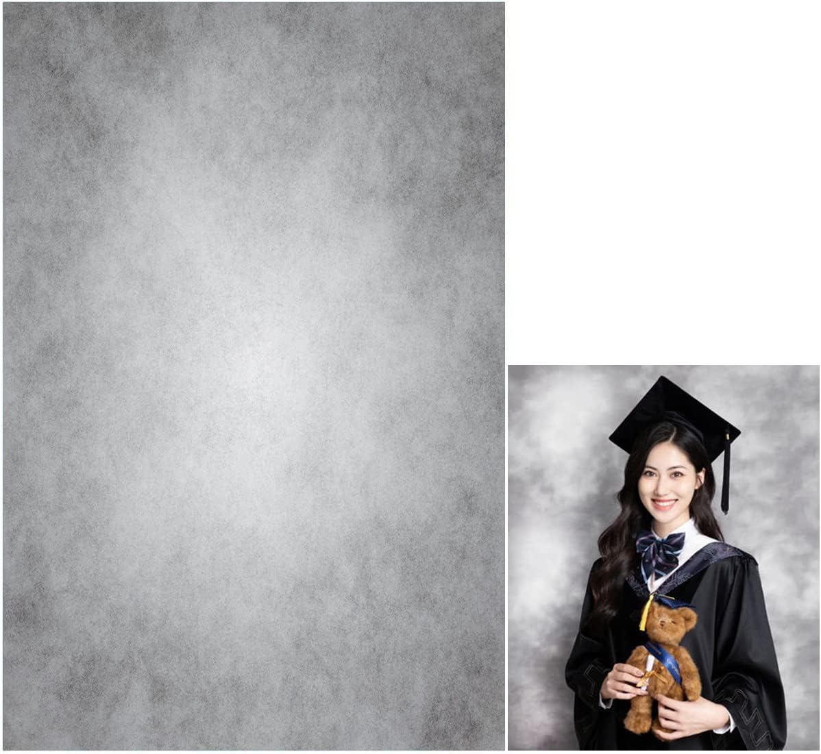 8x16ft Gray Abstract Photography Backdrops Grey Portrait Photo Studio Prop Background for