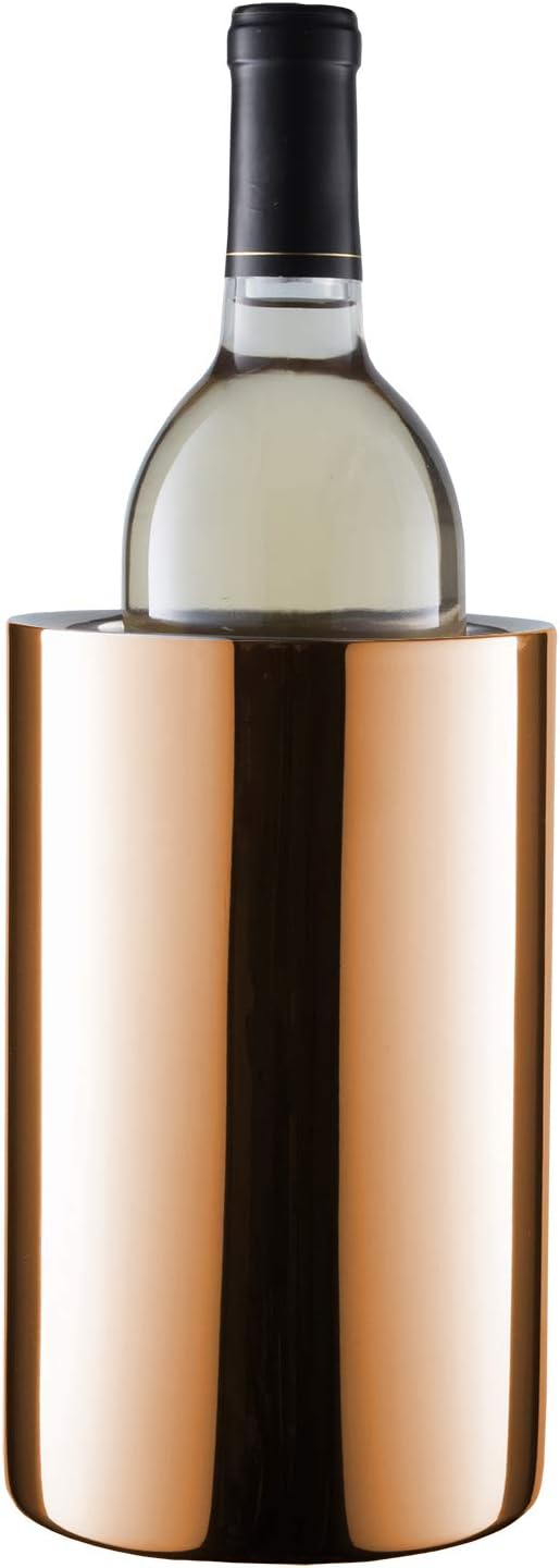 Wine Chiller for Bottles (Copper) - Champagne Bucket, Elegant Wine Bottle Chiller and Champagne