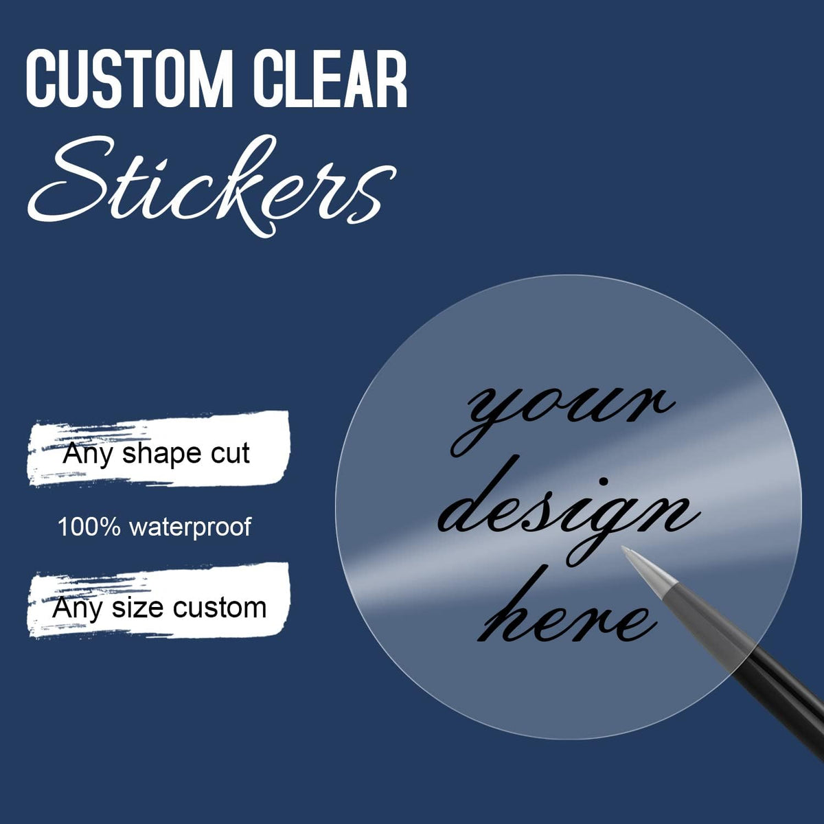 Custom Logo Stickers for Business, Personalised Branding Stickers, Any Shape & Size, Waterproof
