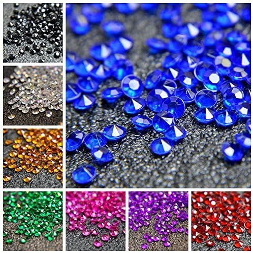 1000pcs/ Pack Wedding Table Acrylic Diamond Scatter Crystals Confetti Acrylic Gems Vase Fillers
