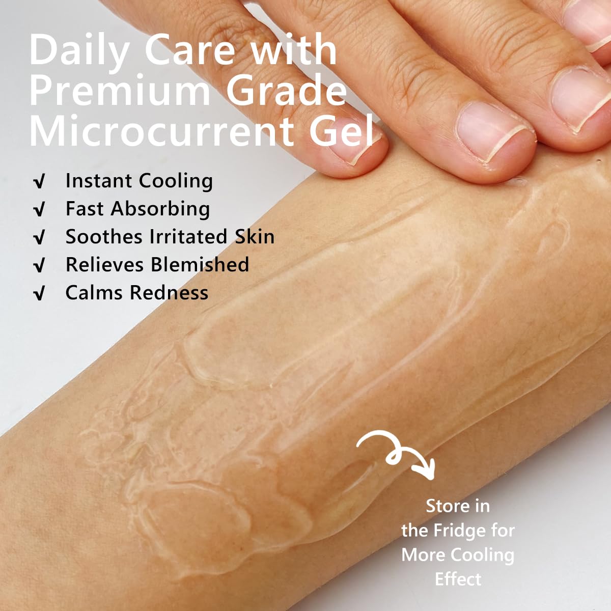 Hydrating Microcurrent Conductive Gel, Fragrance-Free, Paraben-Free, Gel Primer with Hyaluronic