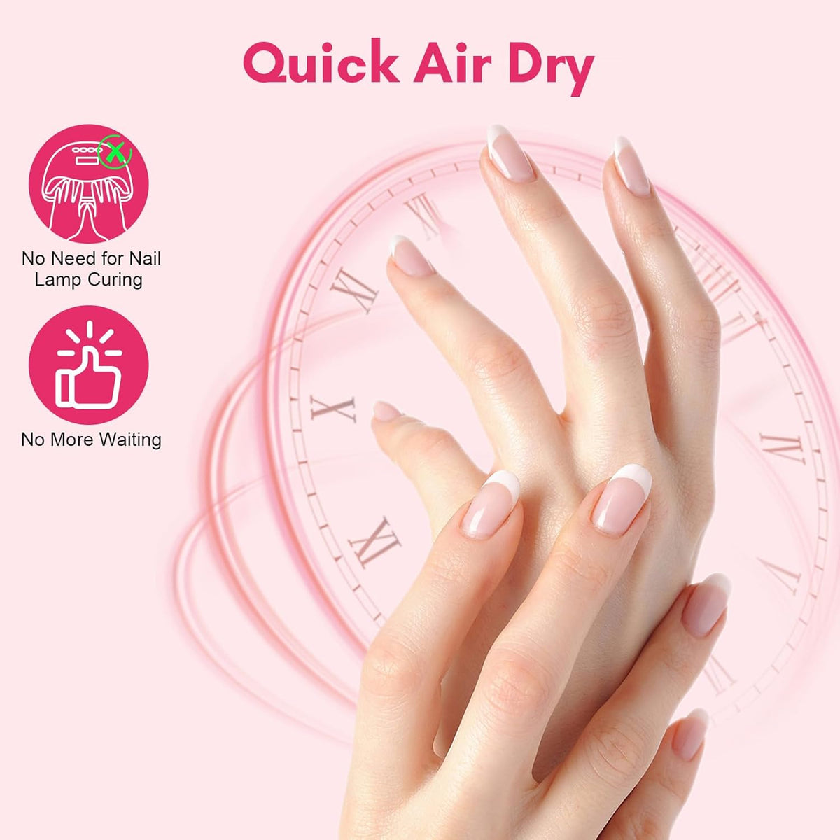 Makartt Super Strong Nail Glue for Acrylic Nails: 7ML 3 Pcs Brush on Nail Glue for Nail Tips Press