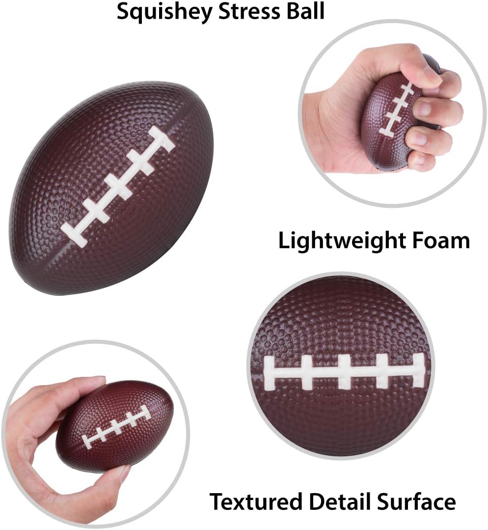 Super Z Outlet Mini Foam Sports Balls 24 Pack for Kids Adults Mini Baseball Football Basketball
