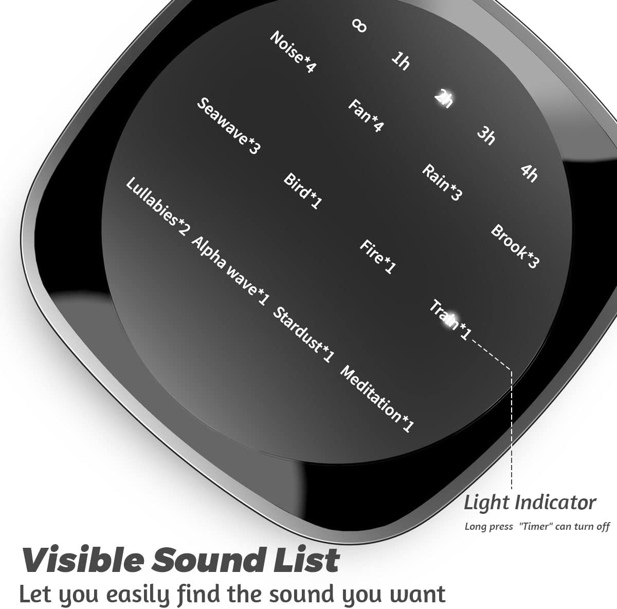 Sleepbox Sleep White Noise Sound Machines with 25 Soothing Sounds 36 Volume Levels 5 Timers Visible