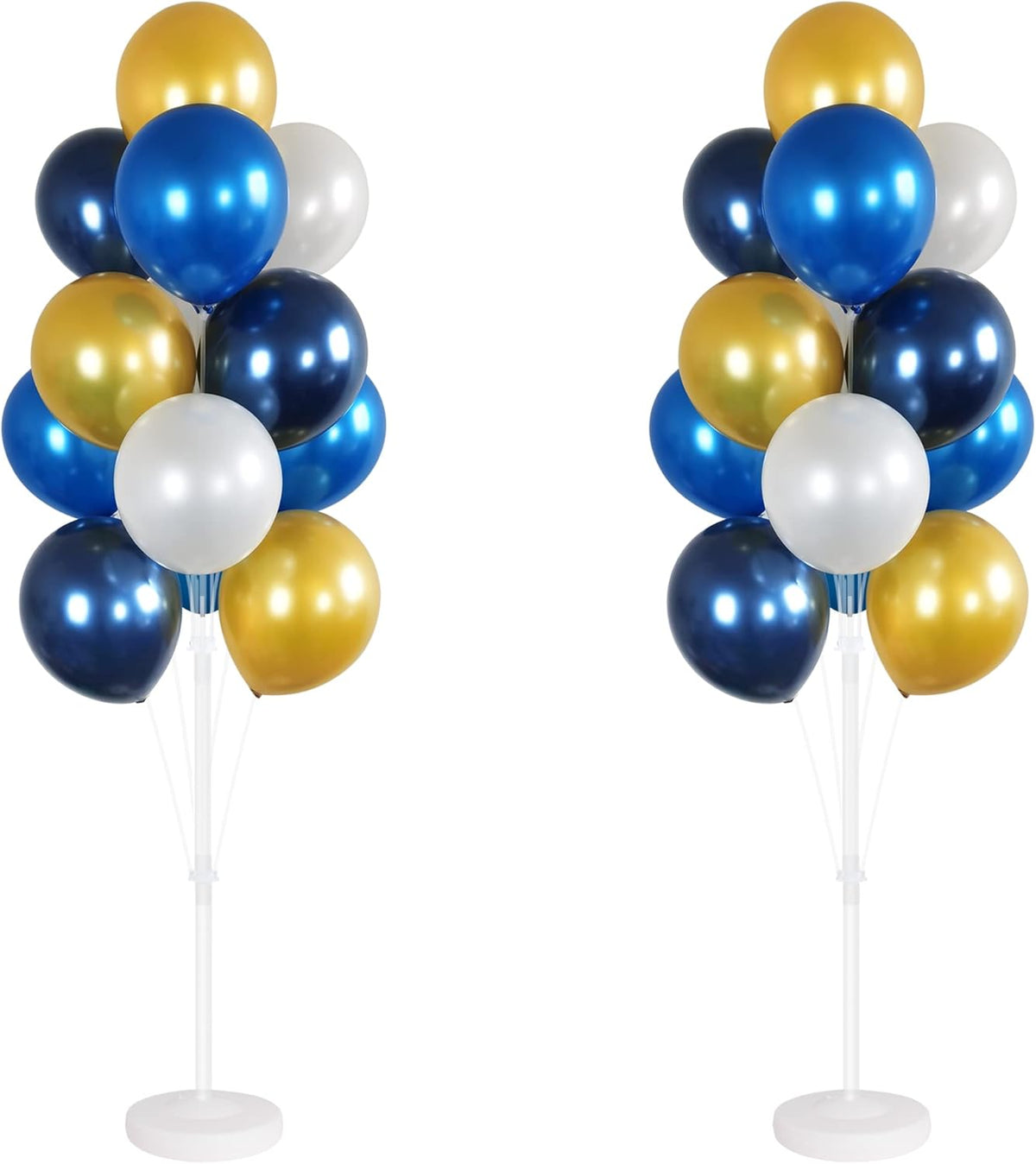 Balloon Column Kit Set of 2 With Balloons Included - Balloon Tower with Stand, Base, and
