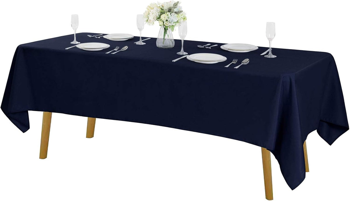 Rectangle Tablecloth 60x102 inch Washable Polyester Fabric Table Cloth for Wedding Party Dining