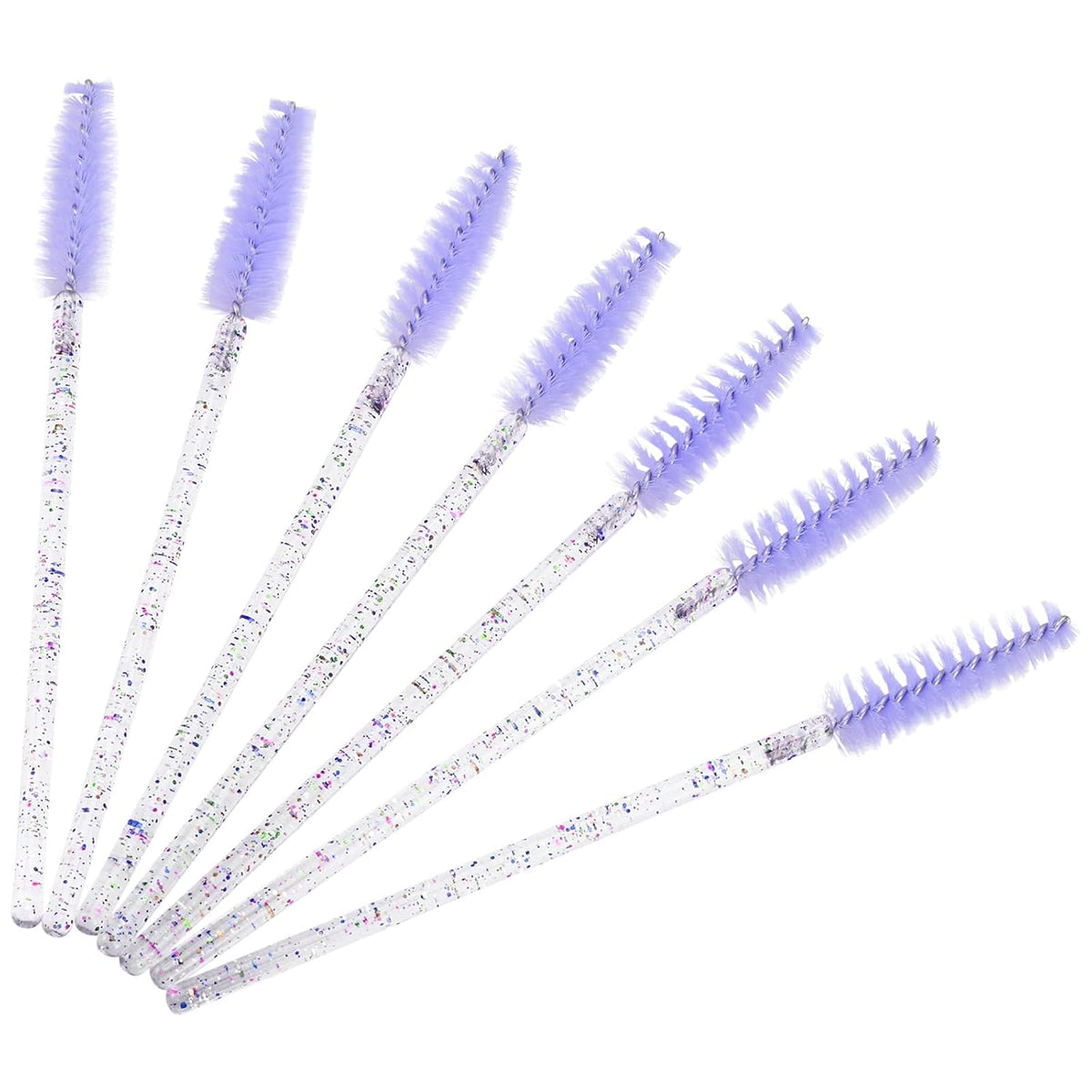 BTYMS 100 Pieces Disposable Eyelash Brush Mascara Wnad Brow Spoolie Brush Lash Applicator Spooly