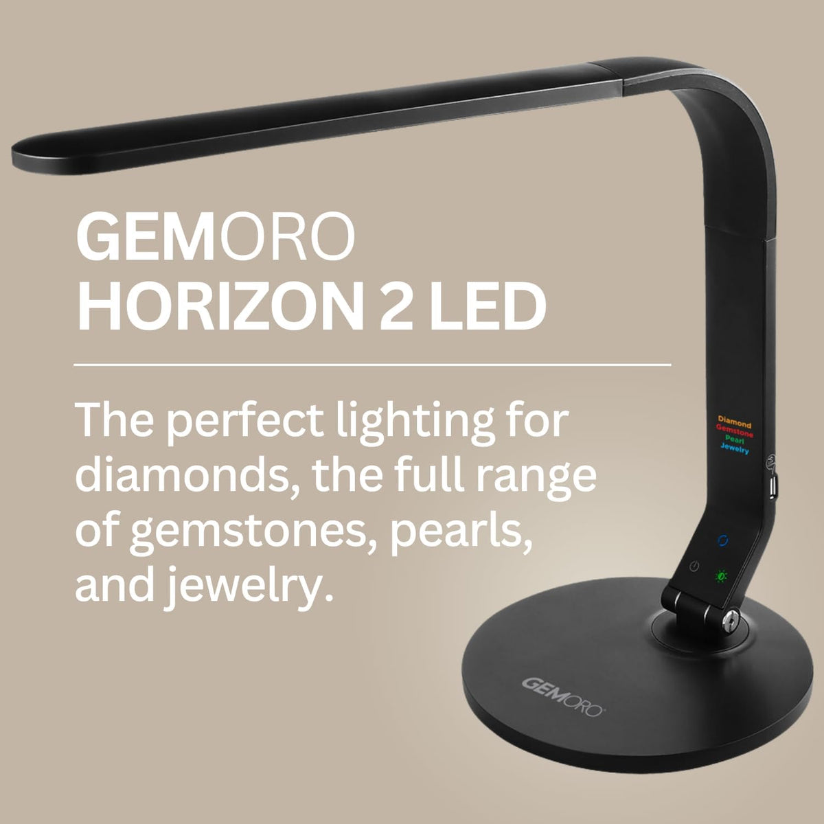 GemOro Horizon 2 LED Light | Adjustable Inspection Lamp for Diamonds Gemstones Pearls Jewelry |