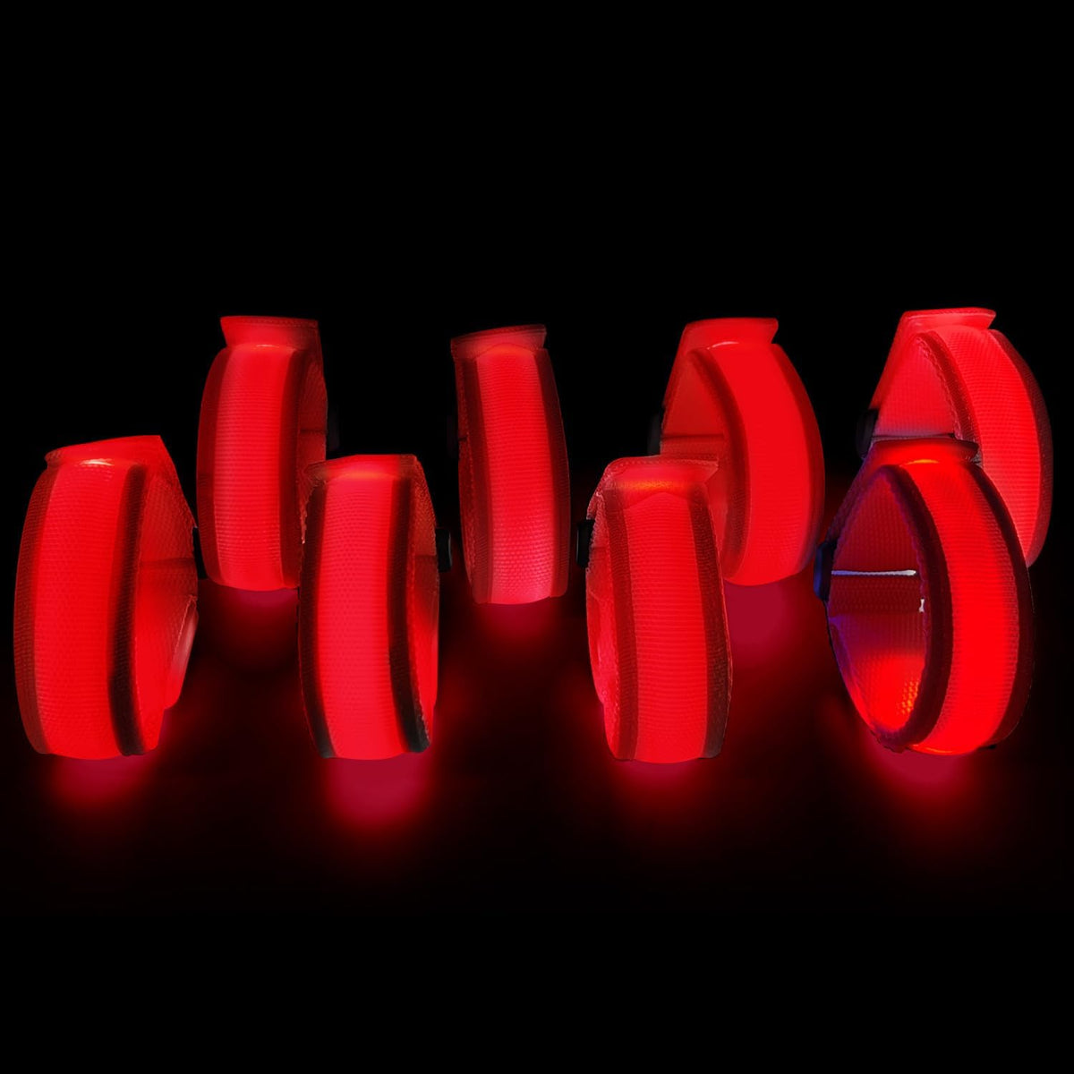 8 Pack LED Bracelets Light Up Wristbands,Glow Flashing Wristbands Glow in The Dark Party Supplies