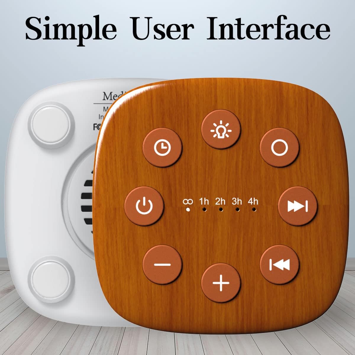 Meditation White Noise Machine Sound Machine 30 Soothing Sounds 12 Night Light 5 Auto-Off Timer