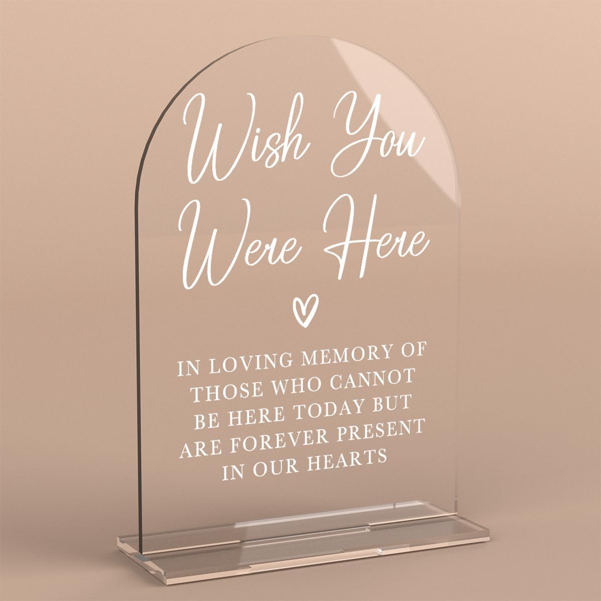Acrylic Wedding Sign Wedding Signs for Ceremony Wish You Were Here Sign for Wedding Modern