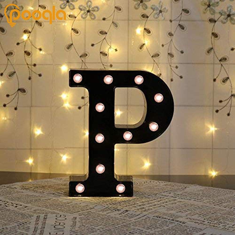 LED Illuminated Letter Marquee Signs - Alphabet Decorative Letter Lights For Wedding Birthday Party