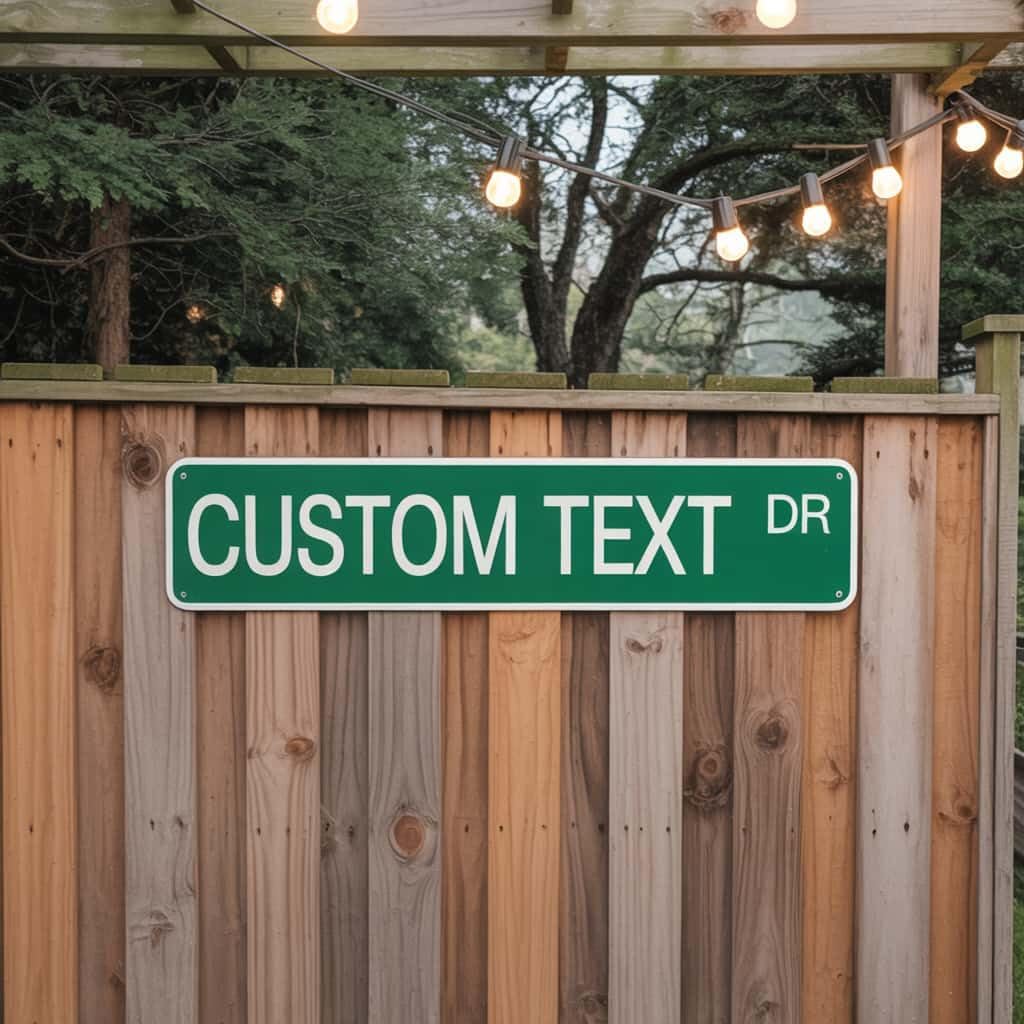 Custom Street Signs Metal, Personalized Road Reflective Signs with Your Text, Logo, 6x24 Inches