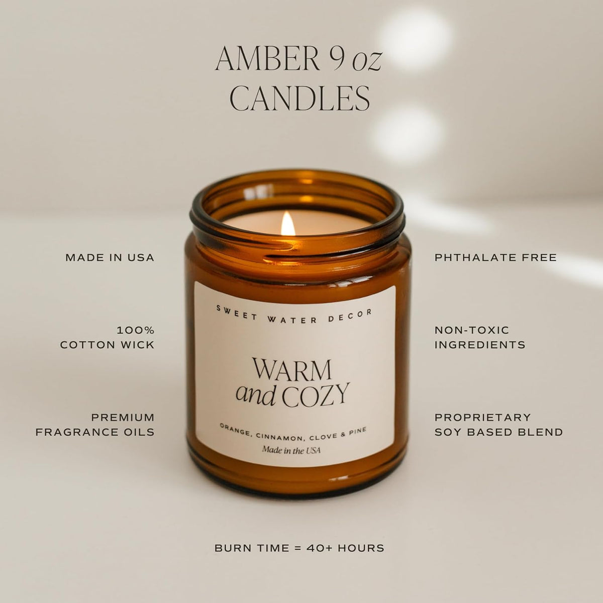 Sweet Water Decor Cinnamon Roll Candle - Fall Candle with Cinnamon, Icing & Buttery Pastry for Home