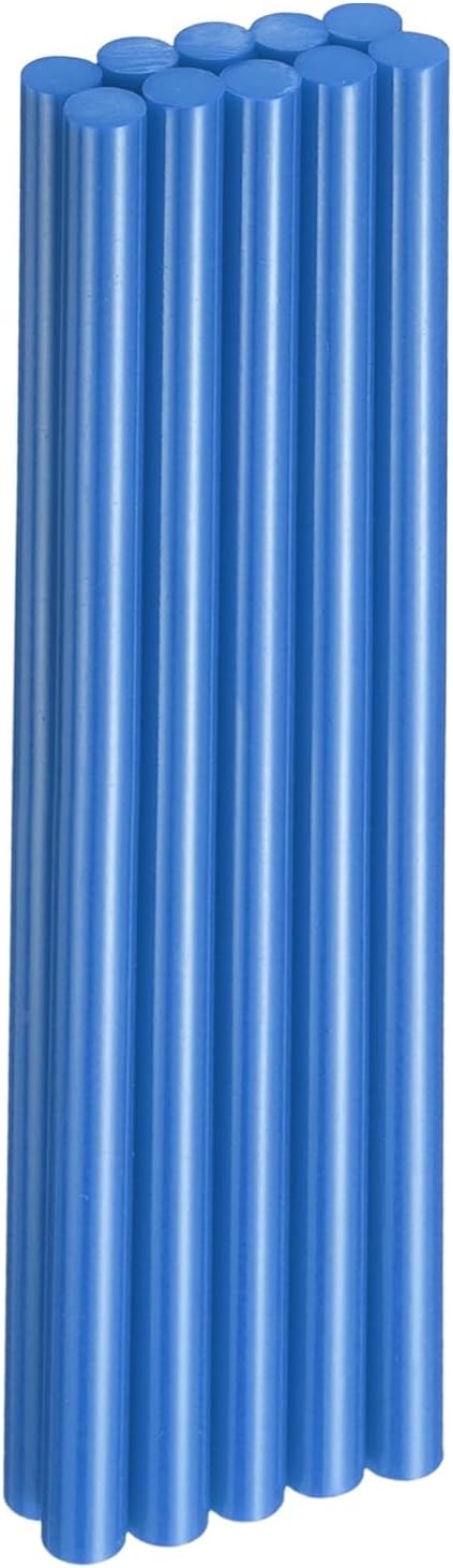 HARFINGTON 10pcs Hot Glue Sticks 0.43" Dia x 9.84" Long EVA Mini Hot Melt Adhesive Glue Stick for