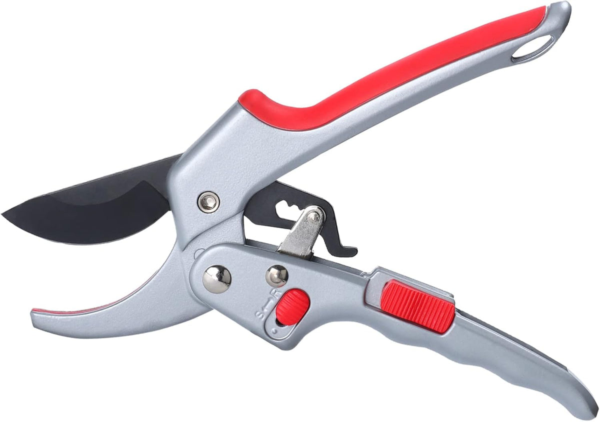 Garden clippers, premium Germany pruners, Work 3 times easier, professional ratchet pruning shears