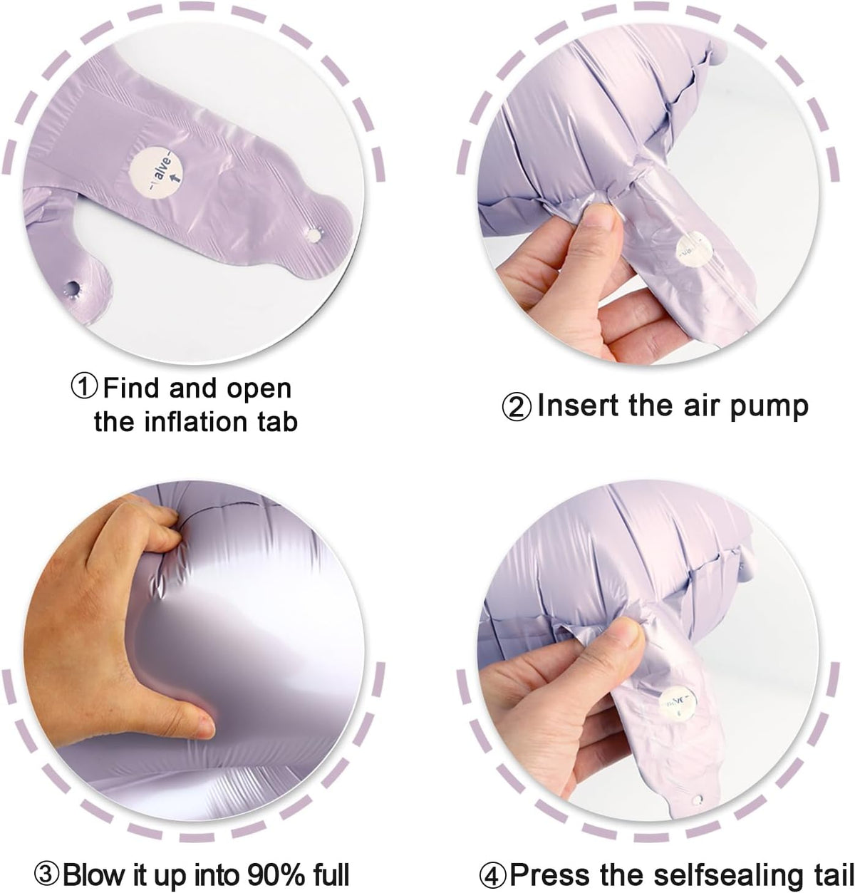Lilac Number 1 Balloon 40 inch, Number 1 Birthday Balloon for Boy Girl, Lavender Foil One Balloon