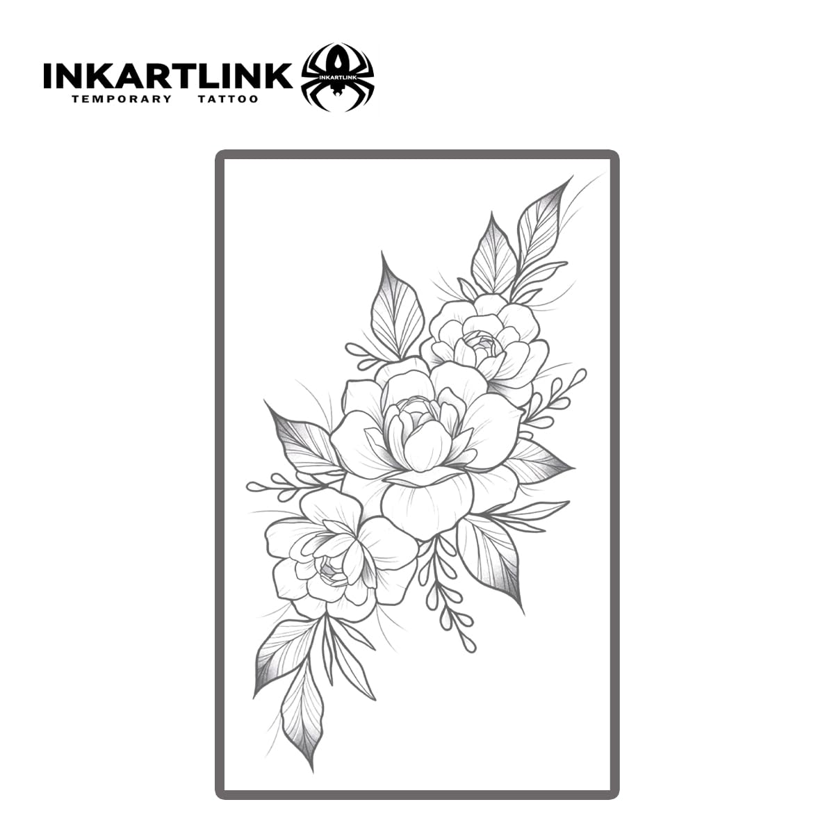 INKARTLINK Tattoo Tech, 2 Sheets Extra Large Semi Permanent Tattoo, Adult Art Design Temporary