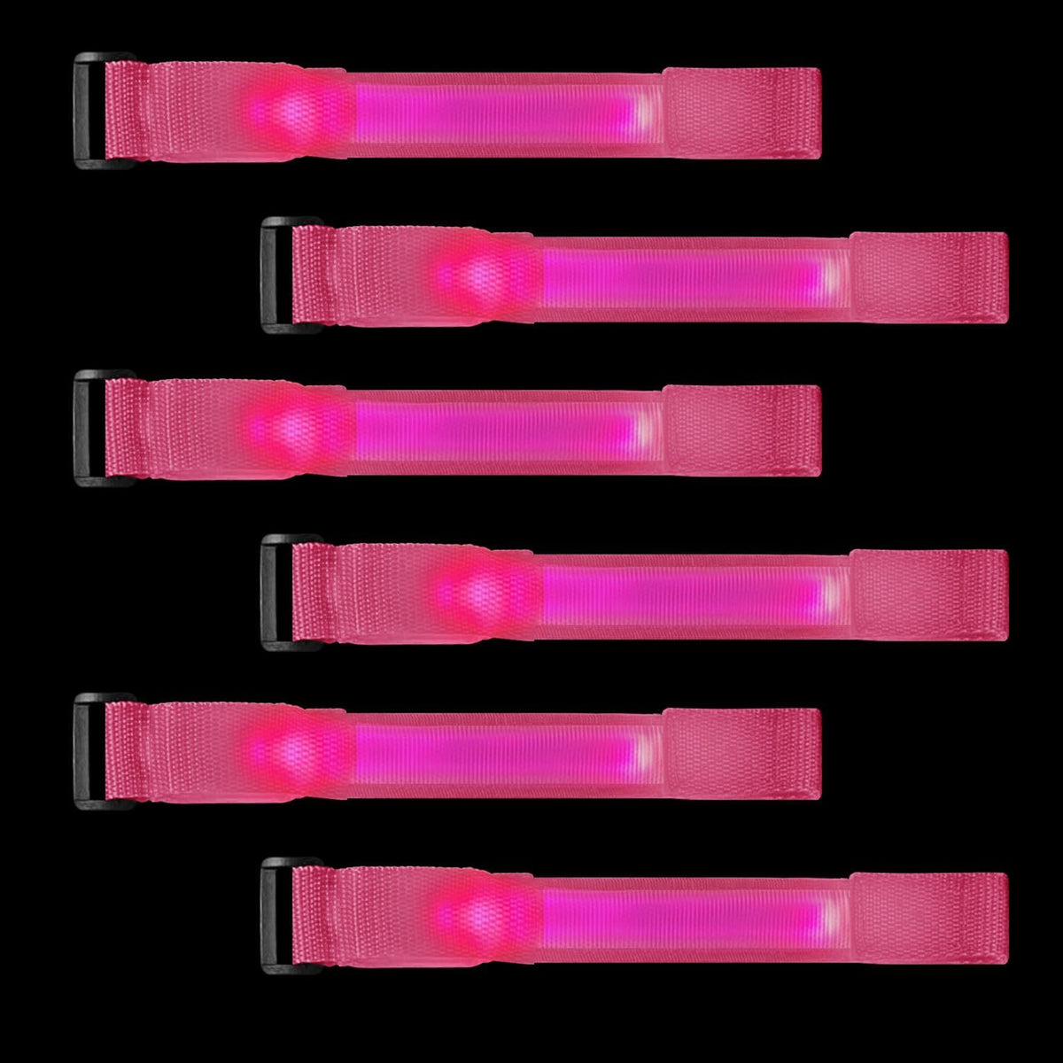 M.best 8pcs LED Light Up Bracelets Glow Flashing Wristbands Glow in The Dark Party Supplies for