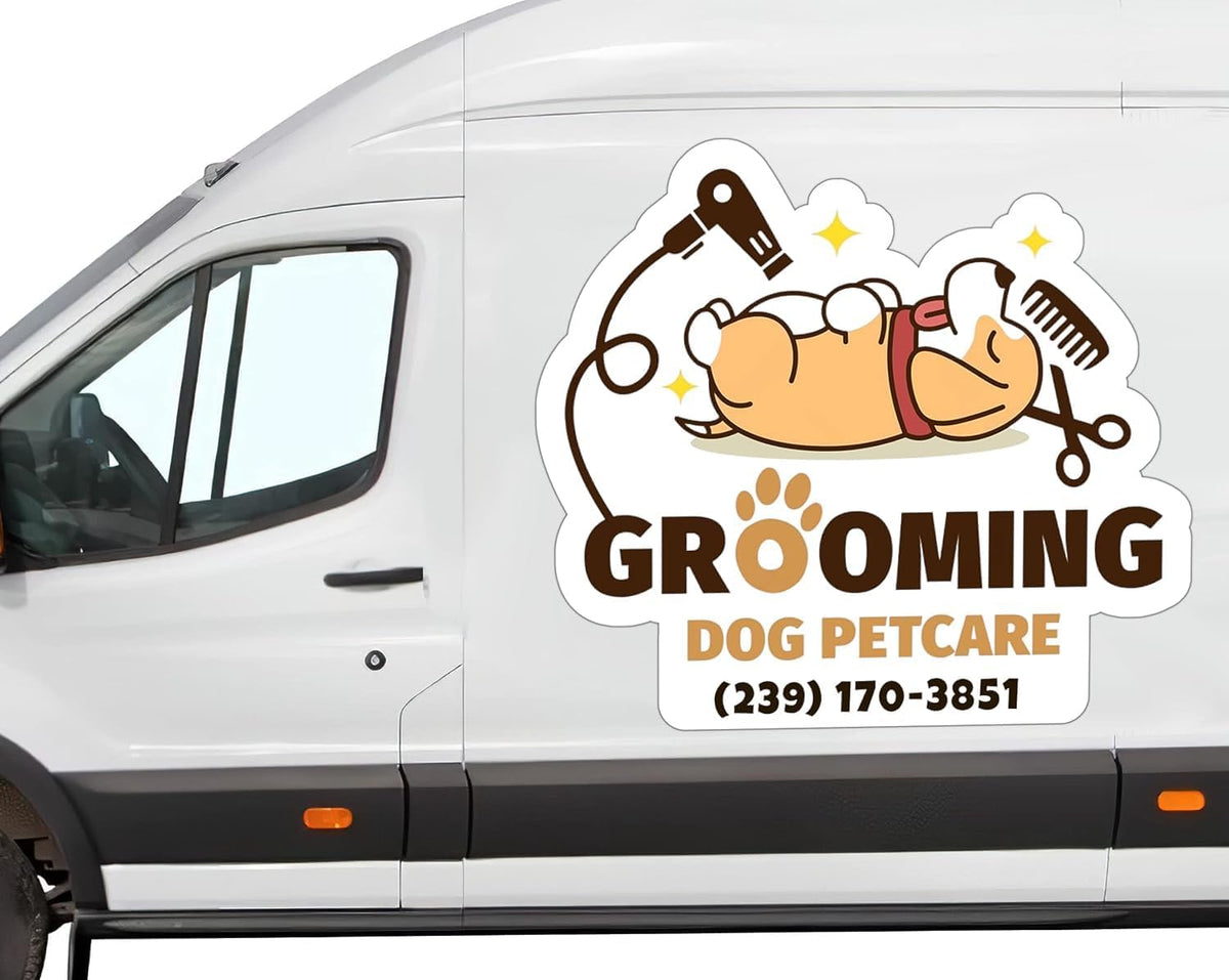 Personalized Car Magnet Sign | Customized Logo for Your Car Van Truck | Advertise Your Business |