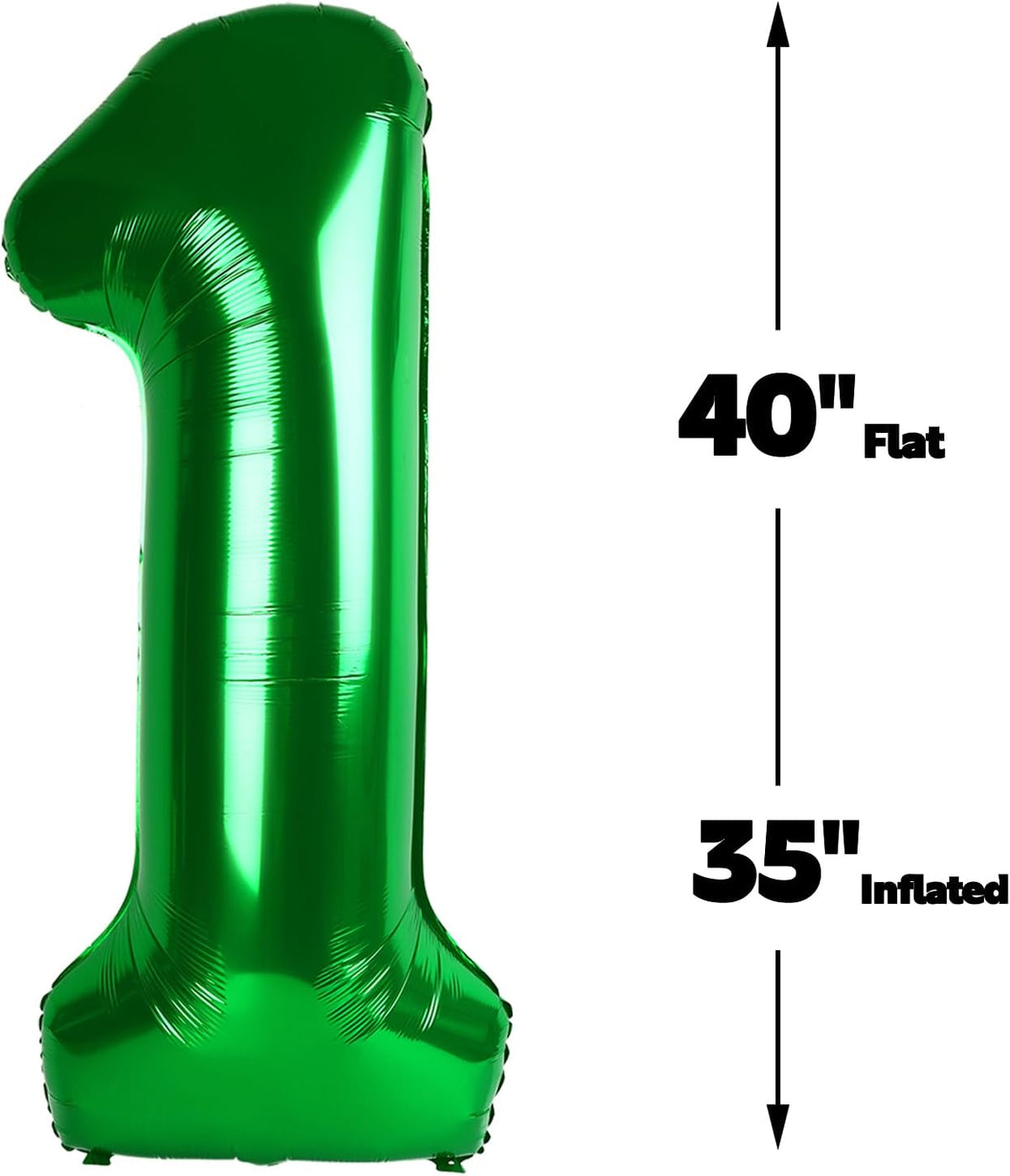 Green 40 Inch Large Number 15 51 Birthday Balloon, 15 51 Birthday Celebration Decorations, Foil 15