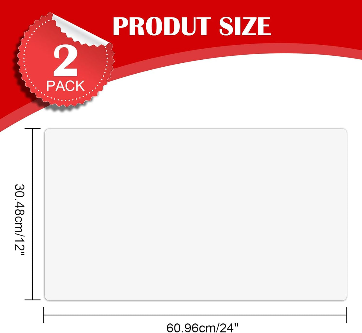 Thaibear Blank Car Magnets, 24" x 12", 2 Pack Car Door Magnets Signs for Vehicle, Rounded Corners