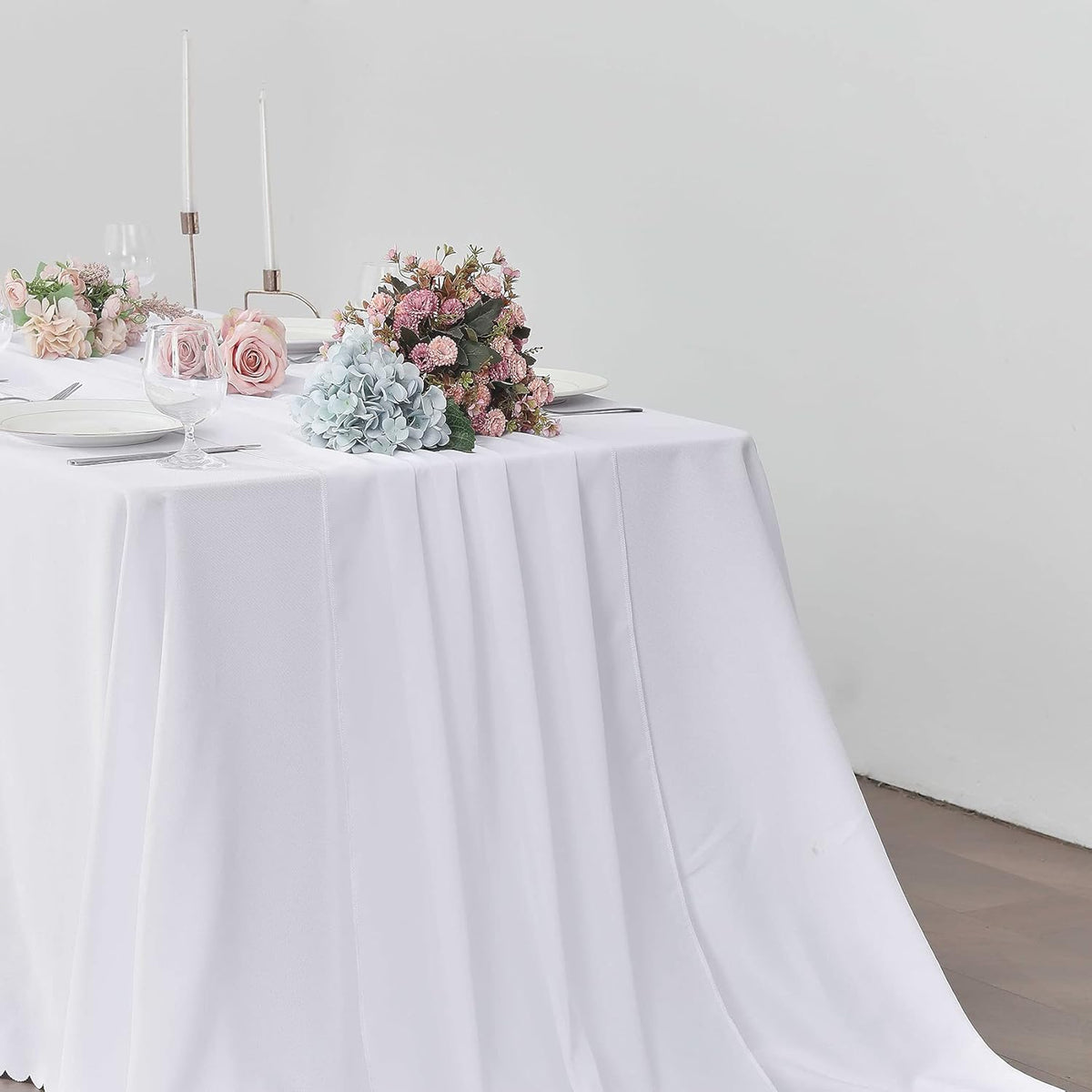 2 Pack 10Ft White Chiffon Table Runner Sheer 29x120 Inch for Romantic Wedding Decor Bridal & Baby
