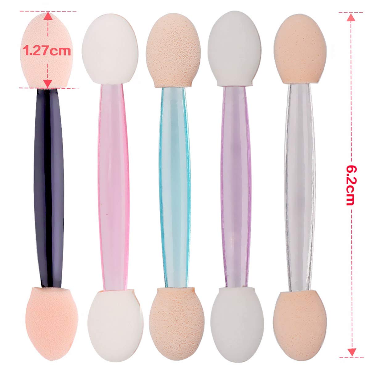 Akstore 200PCS Disposable Dual Sides Eye Shadow Sponge Applicator Eyeshadow Brushes Makeup Brush