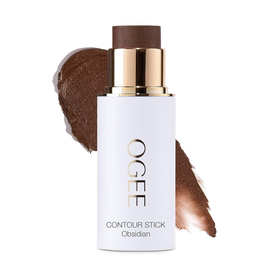 Ogee Sculpted Face Stick (OBSIDIAN - MATTE DEEP BRONZE) Certified Organic Bronzer Stick & Contour