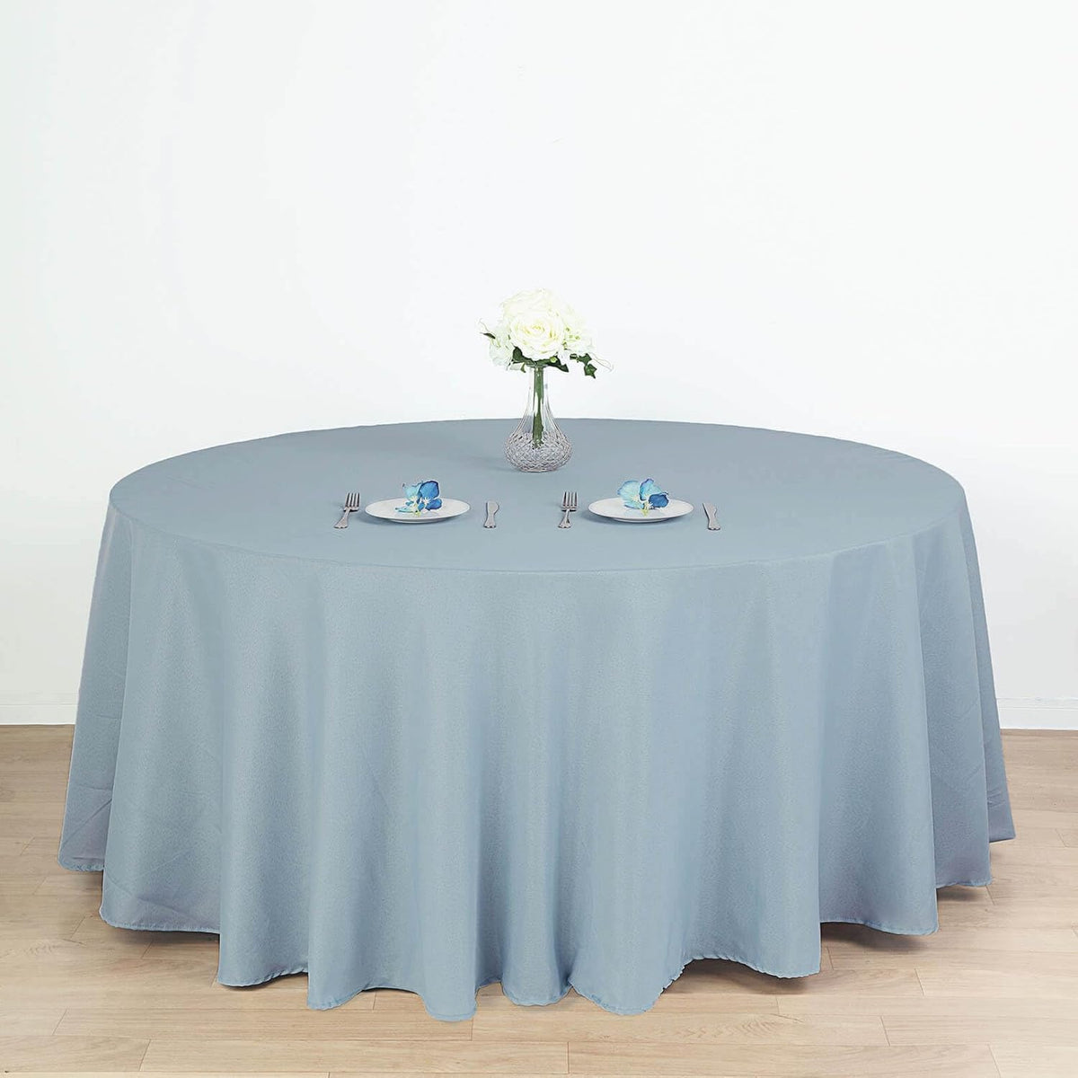 Efavormart Round Tablecloth, 120 Inch Stain & Wrinkle Resistant Washable Table Cloth, Decorative