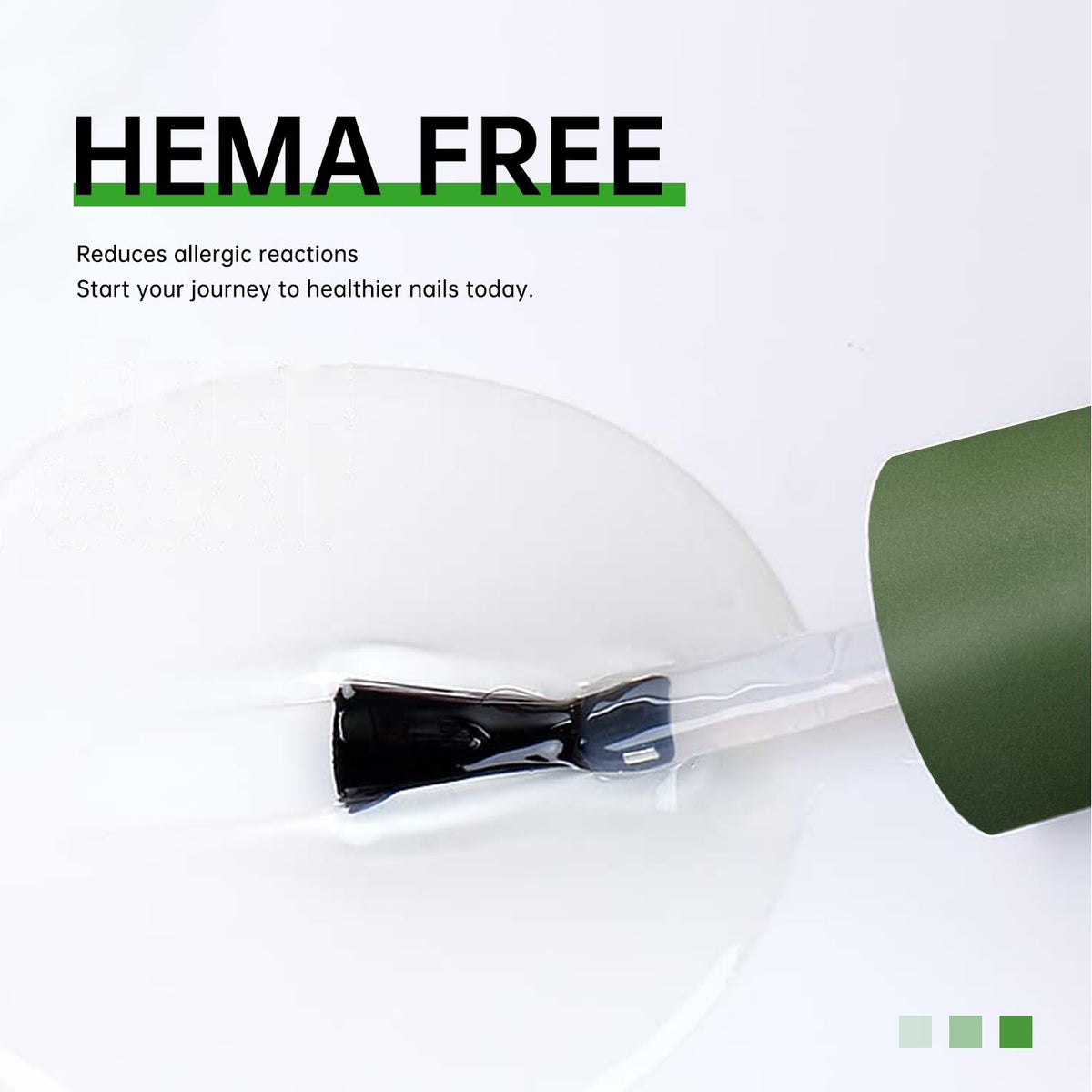 Hema Free Base Gel - Hypoallergenic Strong Adhesion (30+ Days) | Multi-Functional Clear Builder for