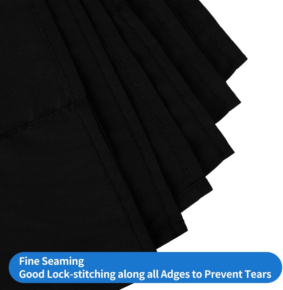 HEMMOTOP Black Photo Backdrop 10x12ft, Large Photography backdrops for Photoshoot, Black Background