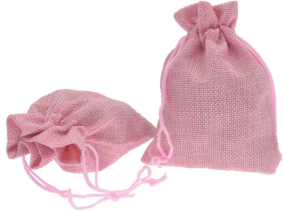 20Pcs Burlap Bags with Drawstring, 5x7 Inch Jute Gift Bags Bulk for Christmas Wedding Party Favors