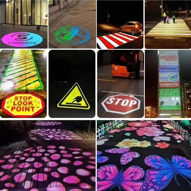 GOBO Projector Custom Logo Projector Lights for Store Business or Outdoor Wall Street Waterproof