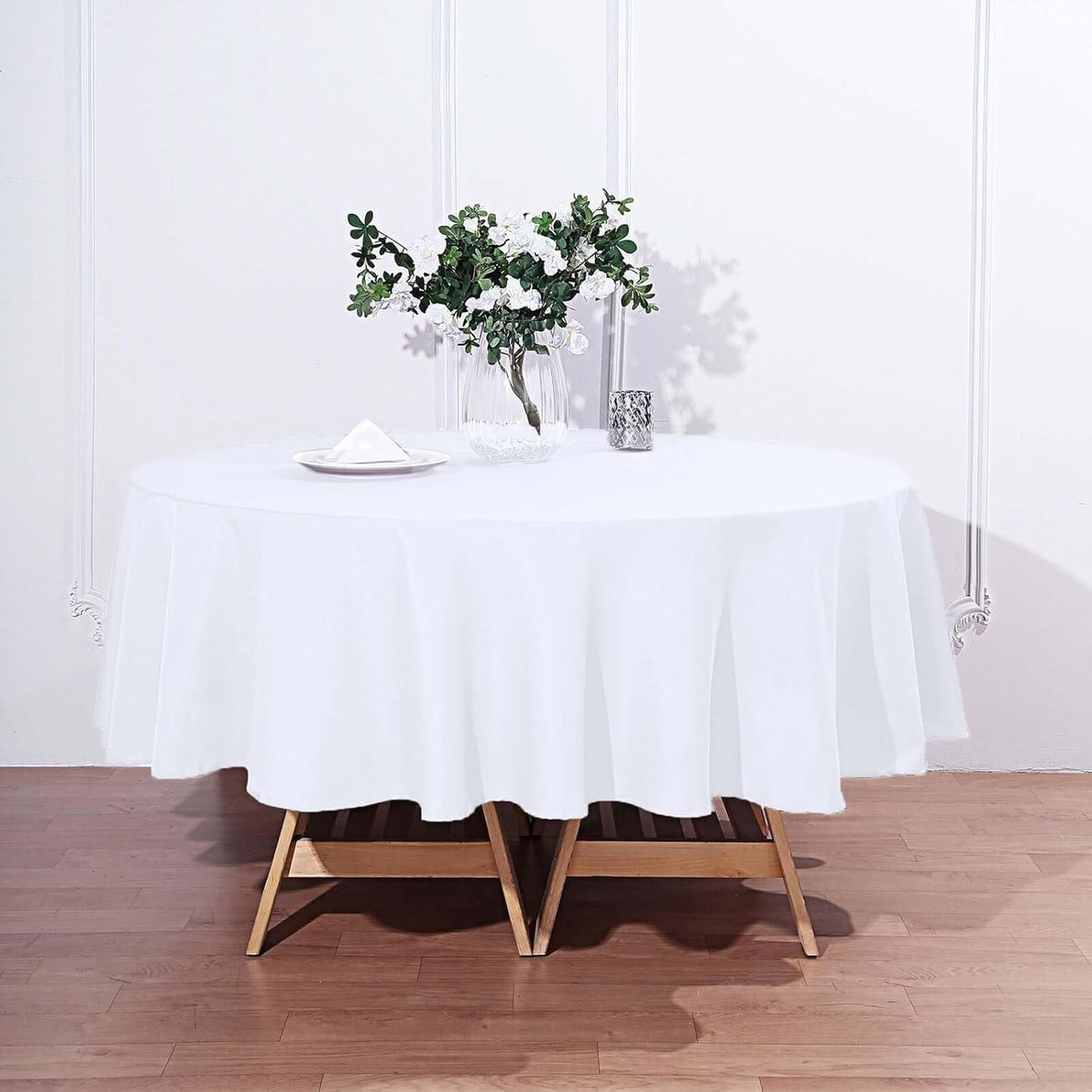 Efavormart Round Tablecloth, 90 Inch Stain & Wrinkle Resistant Washable Table Cloth, Decorative