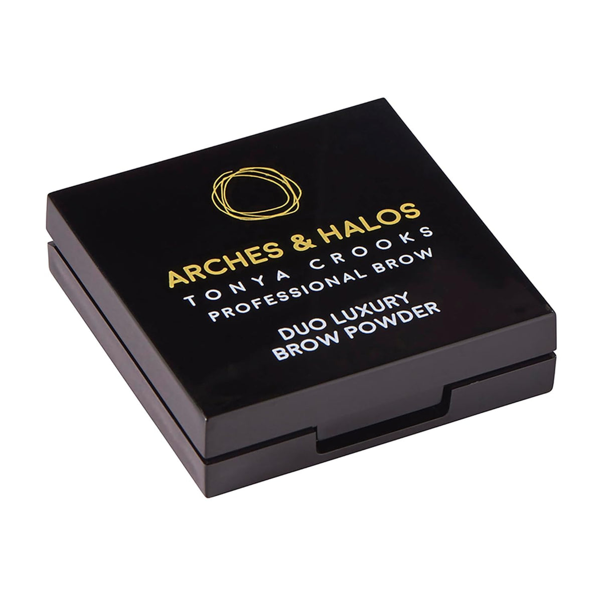Arches and Halos Duo Luxury Brow Powder - Eyebrow Shaper and Color - Powder Compact with 2 Neutral
