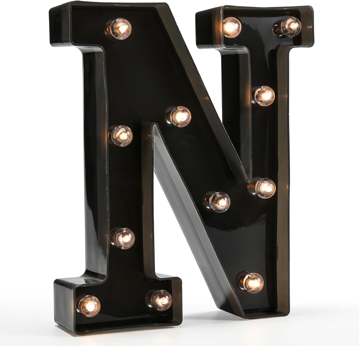 Light Up Black Alphabet Marquee Letters Sign LED Marquee Number Lights Sign for Night Light Home