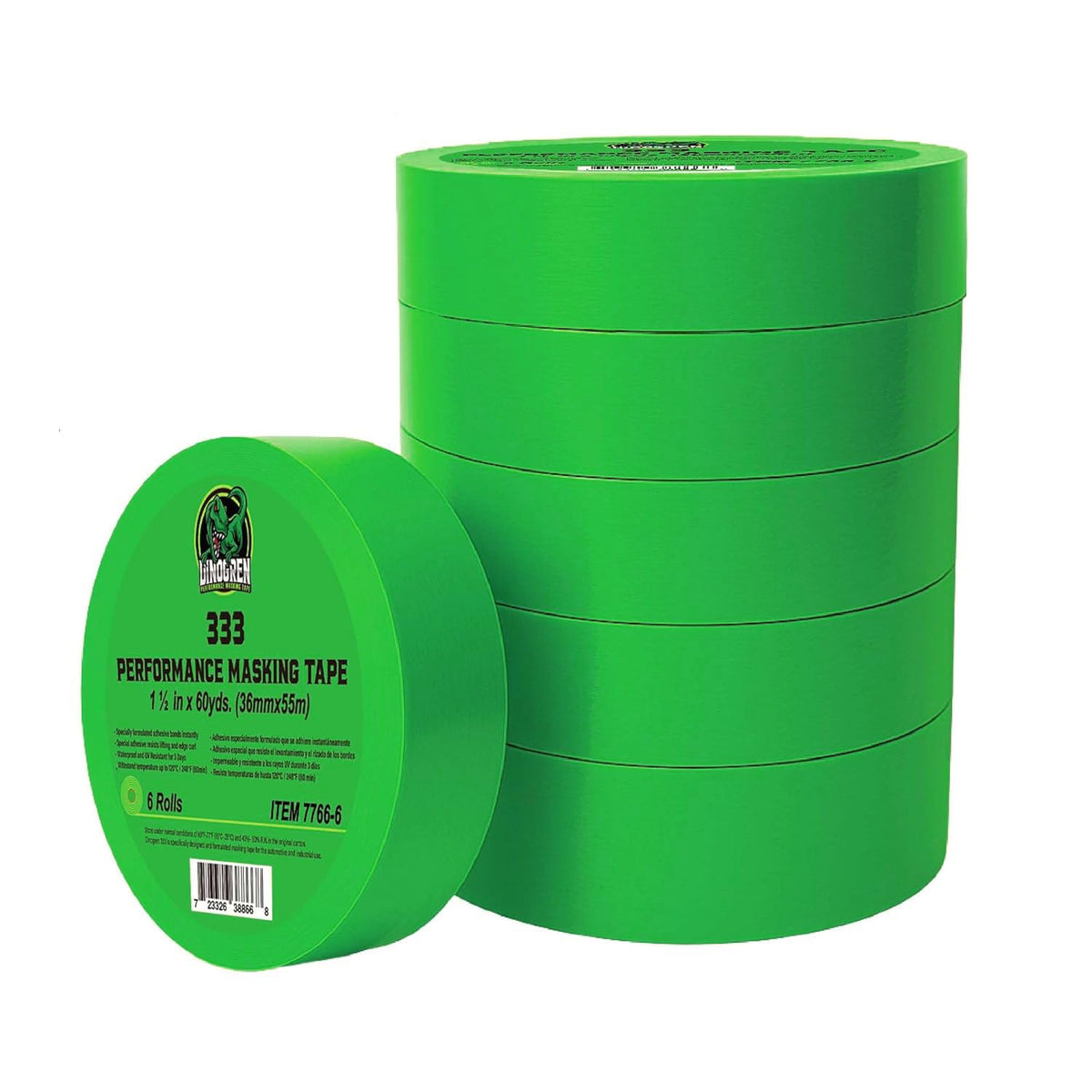 LAUCO DINOGREN High Performance Masking Tape for Car Paint, Heat & Water Resistant, Multi-Purpose