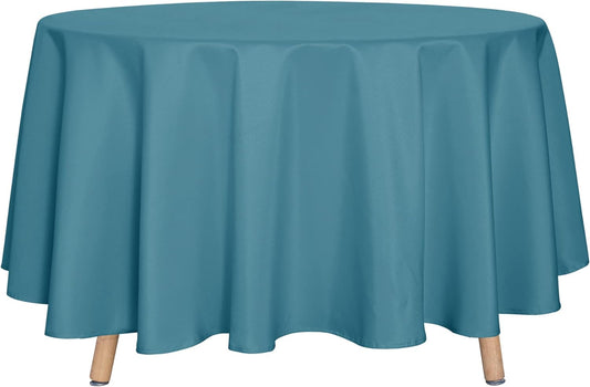 sancua Round Tablecloth - 90 Inch - Water Resistant Spill Proof Washable Polyester Table Cloth