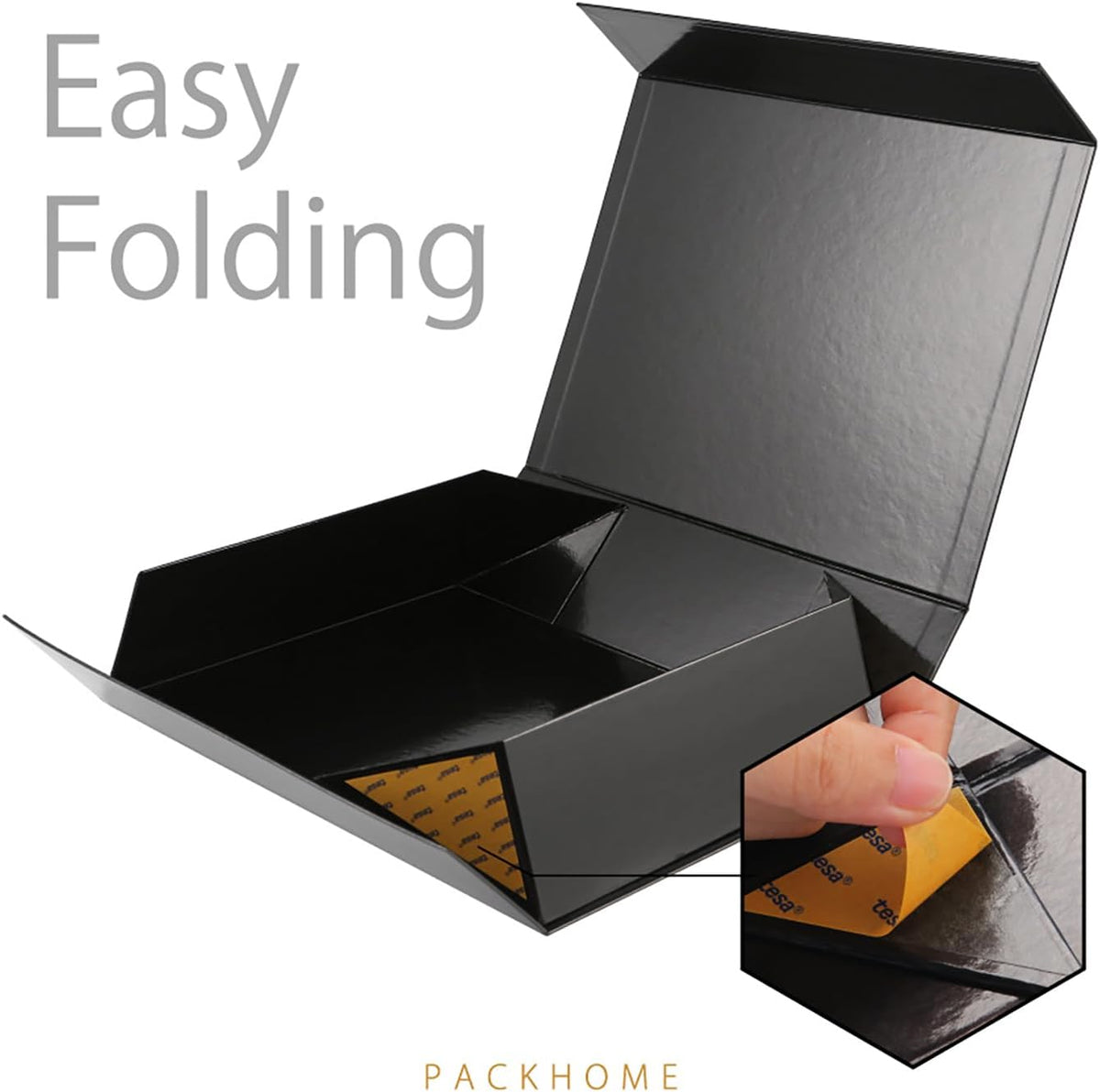 PACKHOME 6 Large Gift Boxes 13.5x10x3.5 Inches, Sturdy Shirt Boxes with Magnetic Lids for Multiple