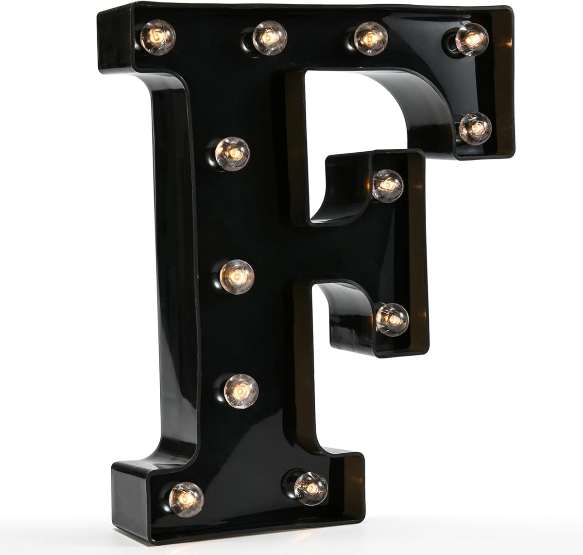 OYCBUZO Light Up Black Alphabet Marquee Letters Sign LED Marquee Number Lights Sign for Night Light