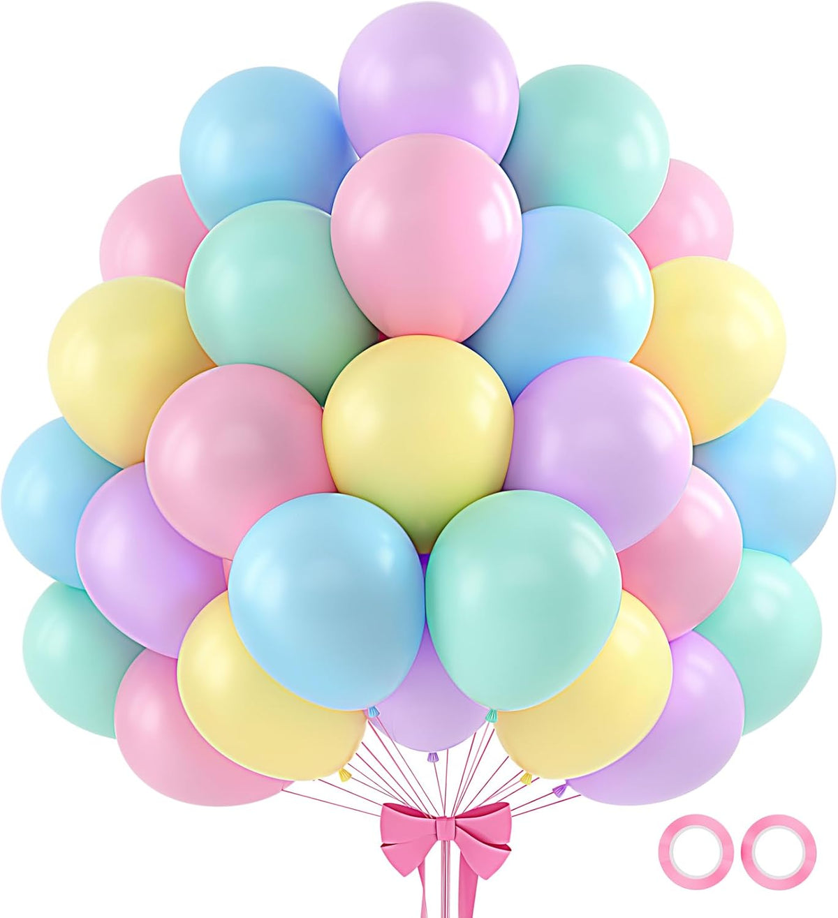 110pcs Pastel Balloons 12 Inch Latex Balloon Arch Kit Assorted Colors for Birthday Baby Shower