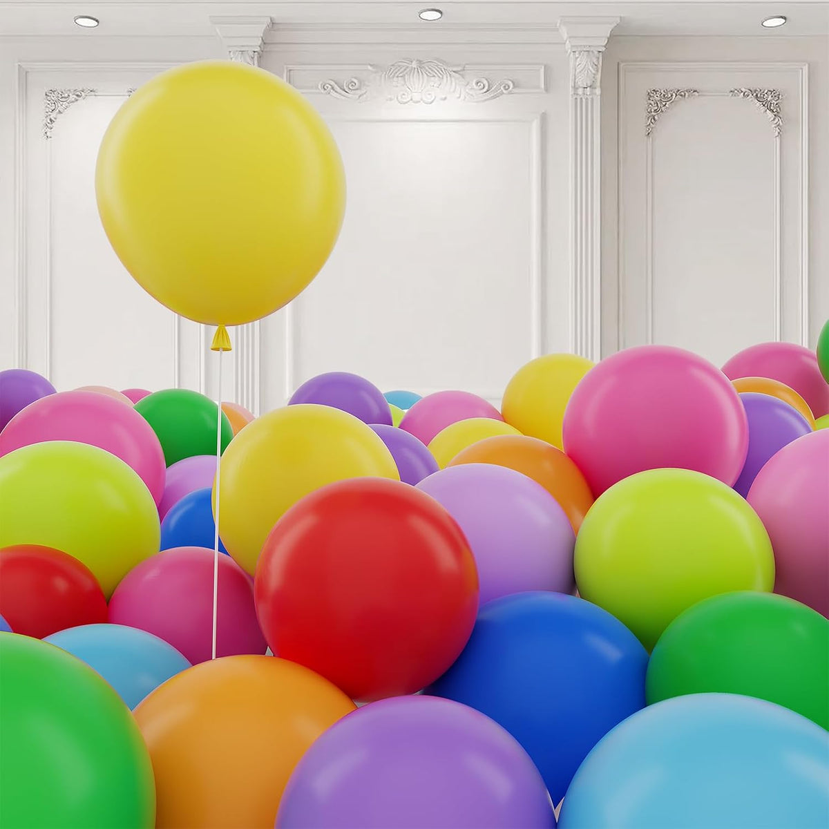 125 pcs Rainbow Latex 5 Inch Balloons, Small Balloons for Balloon Garland or Balloon Arch as Party