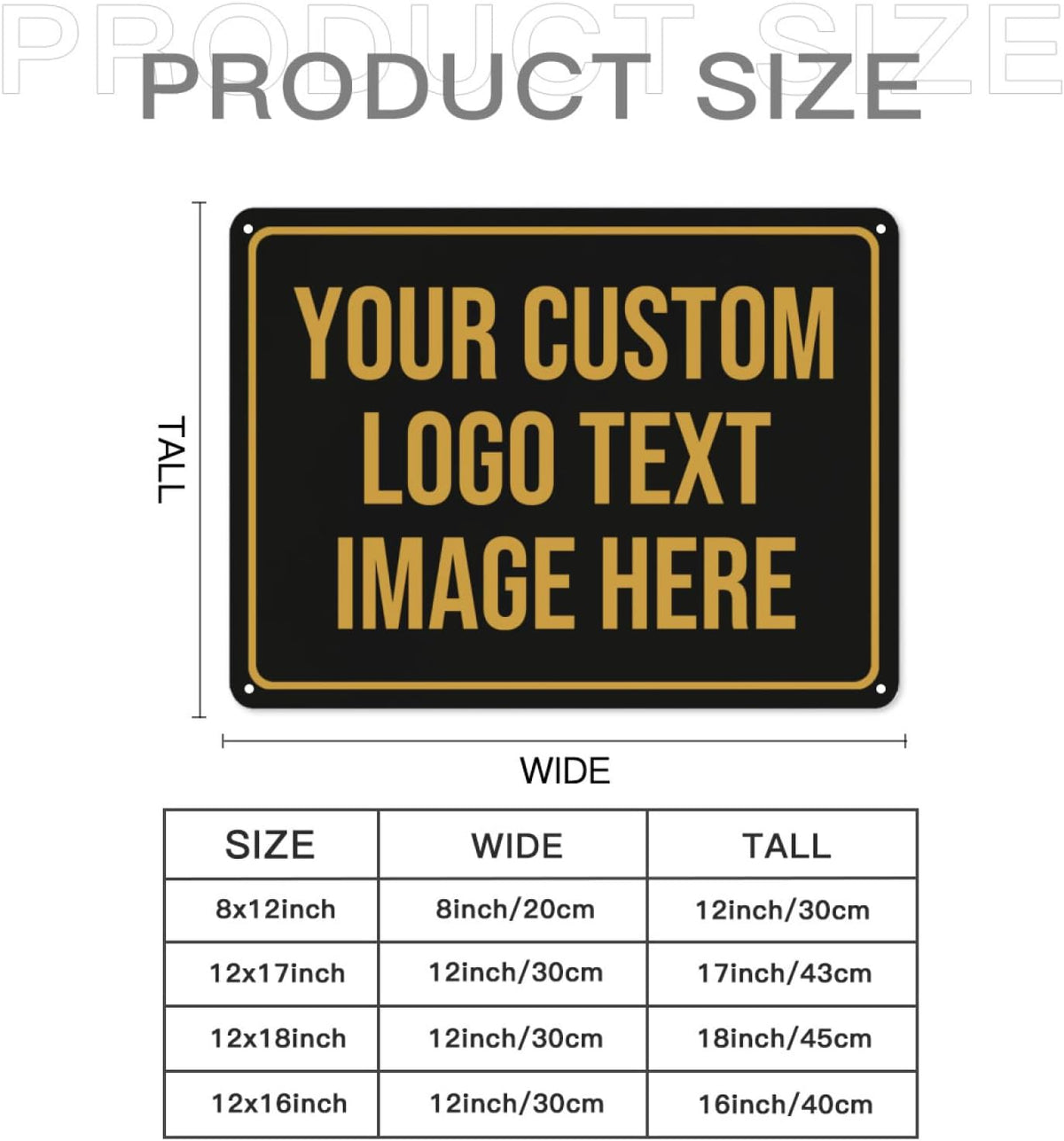 Custom Signs Outdoor Metal Sign Custom Sign Outdor Indoor Personalized Signs Make Your Own Sign Add