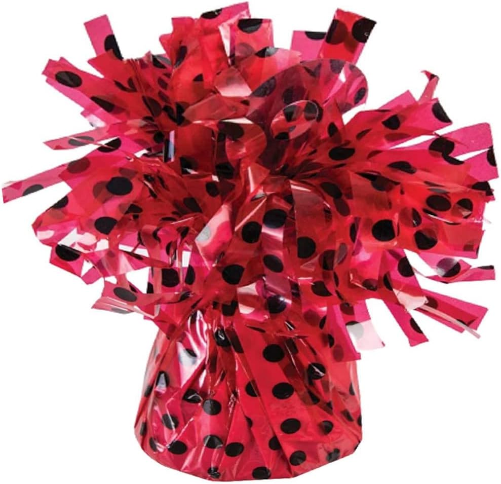 PMU Polka Dot Kisses Balloon Weights - Decorative Balloon Weight for Christmas, Thanksgiving